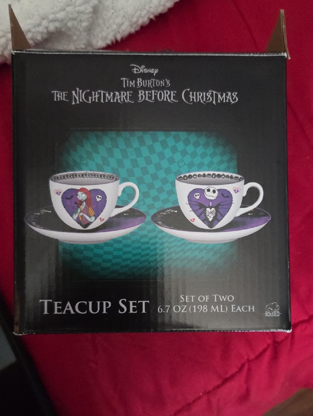 Disney Tim Burton The Nightmare Before Christmas Teacup Set - Purple & White